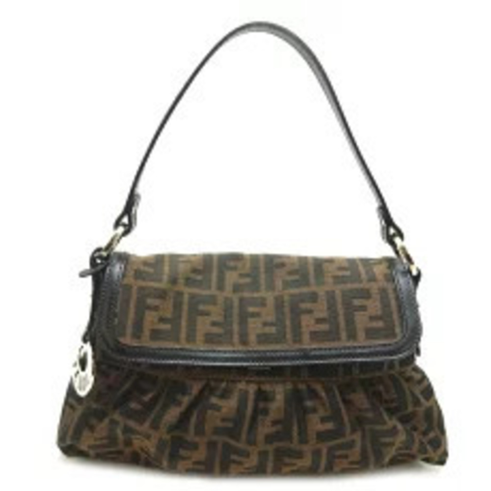 Fendi Chef Bag Shoulder Jacquard Brown